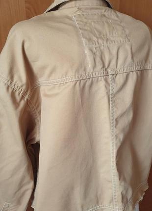 Джинсова куртка bershka,  розмір l5 фото