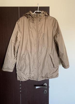 Базовая золотисто-бежевая куртка с капюшоном (размер 42/14-44/16-46/18)