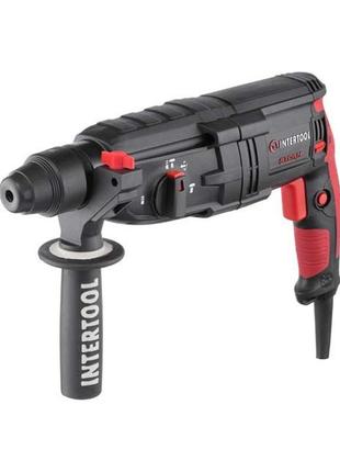 Перфоратор 1000 вт, 3.2 дж, 0-1300 об/мин, 0-5100 уд/мин, 3 режима intertool wt-0170