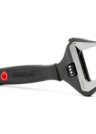 Ключ розвідний 150 мм, прогумована рукоятка, розведення губок 34 мм, crv intertool xt-0040