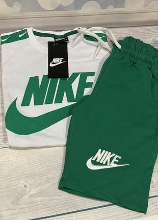 Костюм nike зелений на зріст 104- 152
