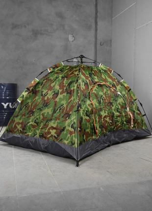Палатка тактическая, туристическая 3-местная, водонепроницаемая, размер 2х1.5 метра, камуфляж