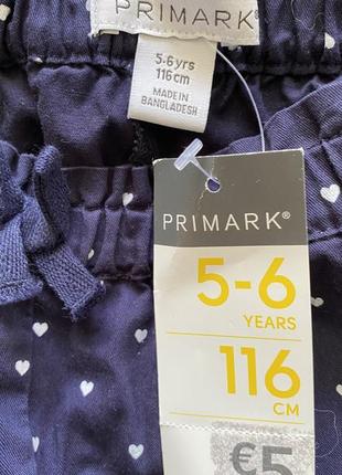 Шорти на дівчинку «primark» 5-6 років 116 см3 фото