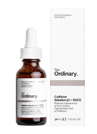 Сироватка для шкіри навколо очей проти набряків та темних кіл.the ordinary
caffeine solution 5% + egcg