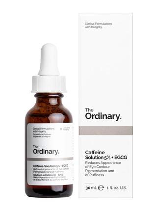 The ordinary
caffeine solution 5% + egcg
сыворотка для кожи вокруг глаз против отеков и темных кругов