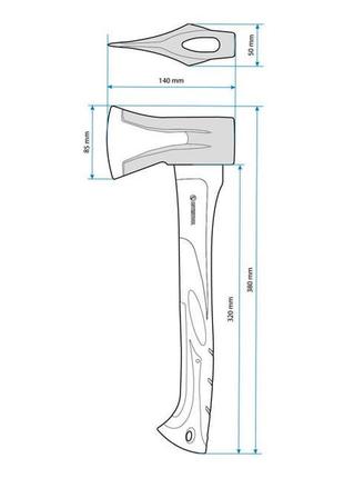 Колун кований 1000 г, ручка з фібергласу intertool ht-02747 фото