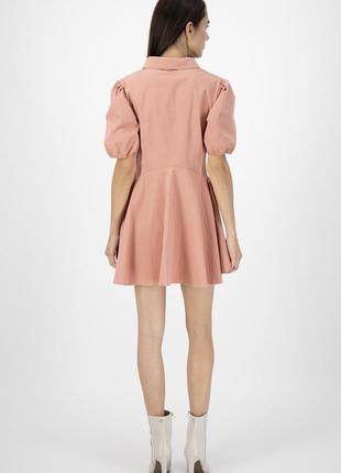 Женское короткое платье зефирка с перламутровыми пуговицами5 фото