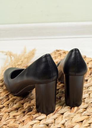 Жіночі туфлі 15055 чорні еко шкіра6 фото