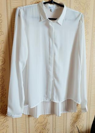 Жіноча біла сорочка-блуза3 фото