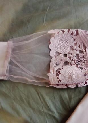 Вечернее платье нежно розовое5 фото