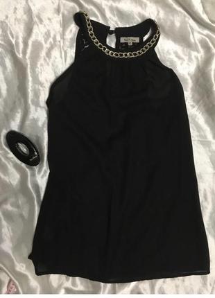 Шикарна чорна блузка (франція) в ідеальному стані1 фото