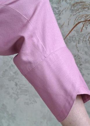 Пишні брюки з льону в стилі бохо6 фото