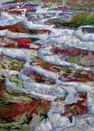 Картина океан соляріса. вітражна картина. вітражний розпис1 фото