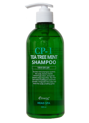 Esthetic house cp-1 tea tree mint shampoo заспокійливий шампунь з м'ятою та чайним деревом1 фото