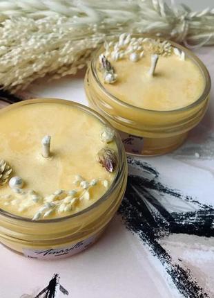 Масажная крем- свеча с натуральным маслом ванили3 фото