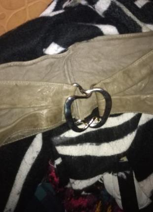 Кожаный пояс корсет