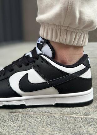 Кросівки nike dunk white black4 фото