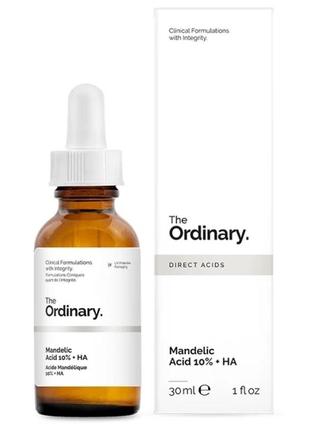 Пилинг с 10% миндальной кислотой и гиалуроновой кислотой.the ordinary mandelic acid 10% + ha