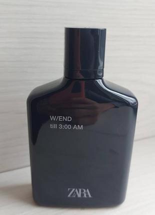 Чоловічі парфуми zara w/end till 3:00 am 100 ml, оригінал запалення