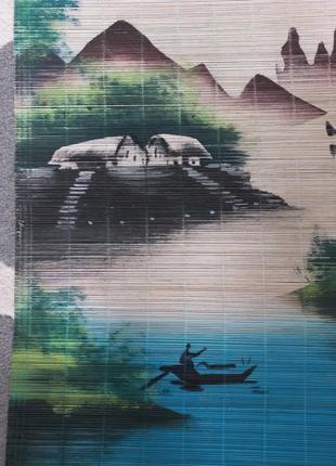 Панно из соломки с восточными мотивами