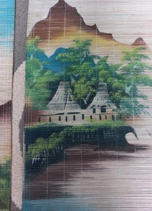 Панно из соломки с восточными мотивами