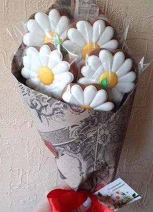 Пряниковий букет ромашки