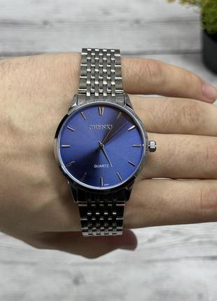 Наручний годинник chenxi чоловічий з синім циферблатом (10025)5 фото