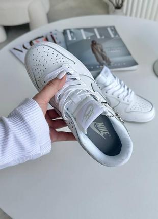 Кросівки nike dunk white platinum grey8 фото