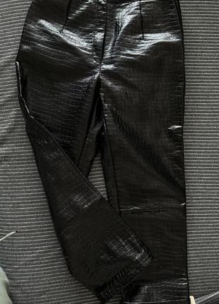 Шкіряні штани брюки розмір 381 фото