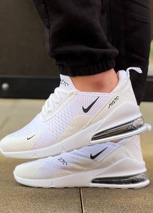 Мужские кроссовки nike air max 270 сетка, белые3 фото