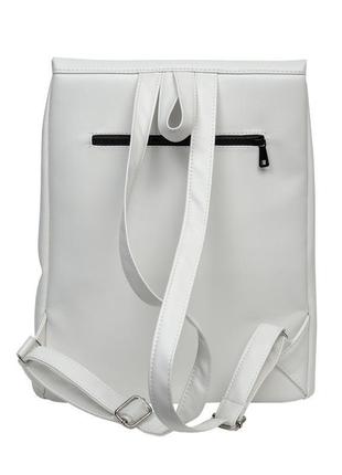 Жіночий білий рюкзак для навчання6 фото