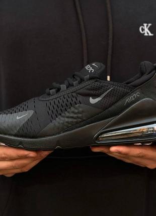 Мужские кроссовки nike air max 270 сетка, черные5 фото