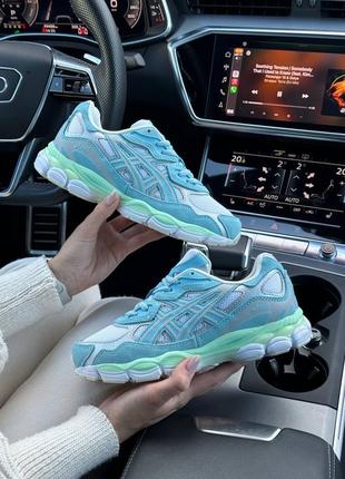 Женские кроссовки asics gel - nyc blue mint