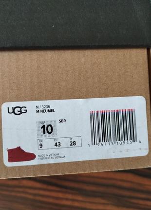 Ugg neumel оригинал 43 28 см новые кожаные ботинки унисекс4 фото