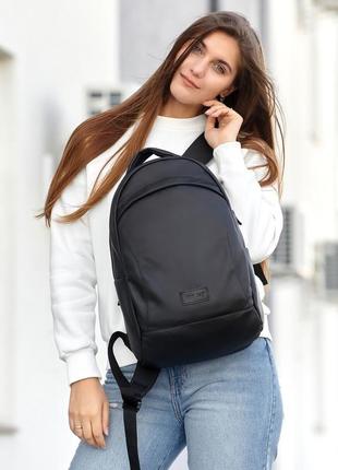 Женский черный вместительную рюкзак для спортзала2 фото