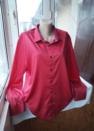 Шелковая блуза блузка рубашка большого размера батал5 фото