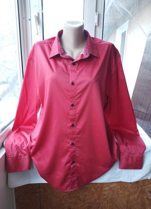 Шовкова блуза блузка сорочка великого розміру батал2 фото