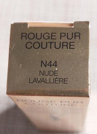 Помада для губ yves saint laurent ysl rouge pur couture n44 nude lavalliere, вес 3.8 g.3 фото