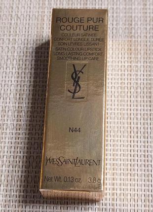 Помада для губ yves saint laurent ysl rouge pur couture n44 nude lavalliere, вес 3.8 g.2 фото