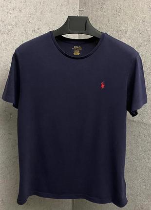 Синяя футболка от бренда polo ralph lauren2 фото