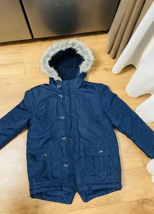 Зимняя куртка курточка парка на мальчика 7 8 лет