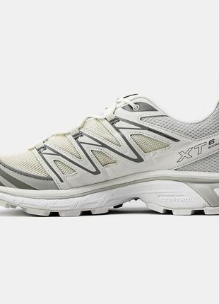 Кроссовки salomon xt-6 expanse white grey6 фото