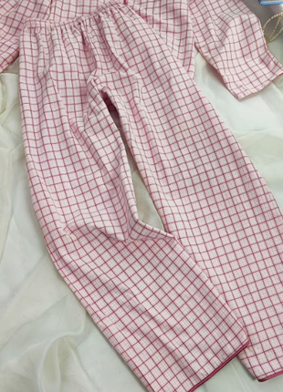 Рожева піжама в клітинку marks&spencer4 фото