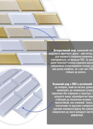 Декоративна пвх панель біло-бежева клінкерна цегла 960х480х4мм sw-000014304 фото