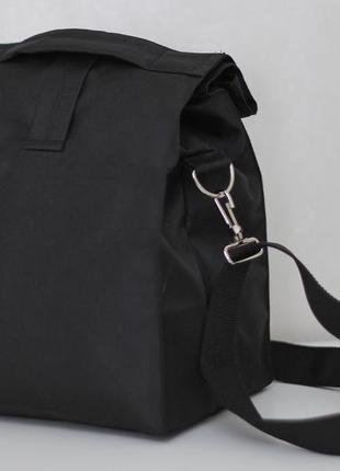 Чорна термосумка lunch bag сумка для їжі2 фото