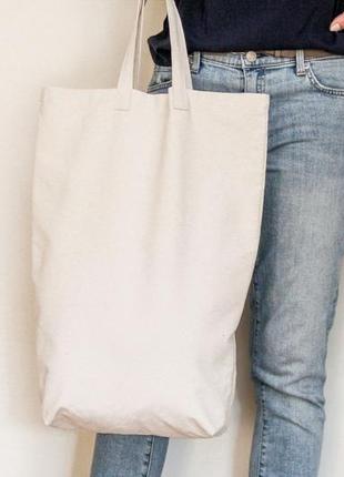 Сумка для покупок шопінг сумка market bag tote bag хлопок торба3 фото