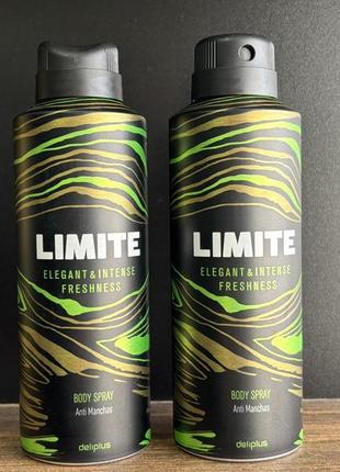 Мужской антиперспирант-спрей для тела deliplus limite, 200 ml. испания