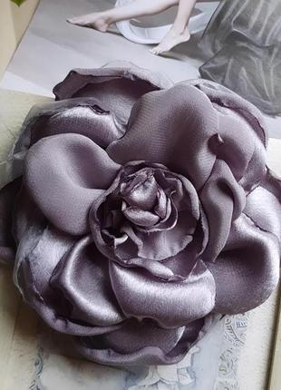 Брошь цветок серебро,15 см.