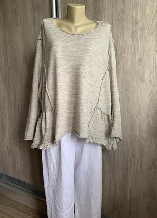 Barbara speer оринінальний дизайнерський вовняний светр