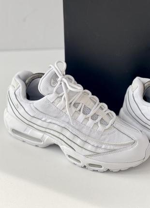 Кросівки nike air max 95 essential triple white9 фото